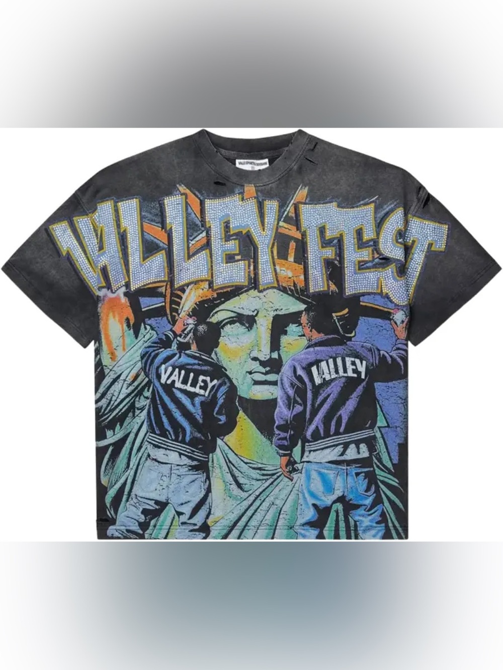 Valley Fest Graphic Short Sleeve Tee - Black